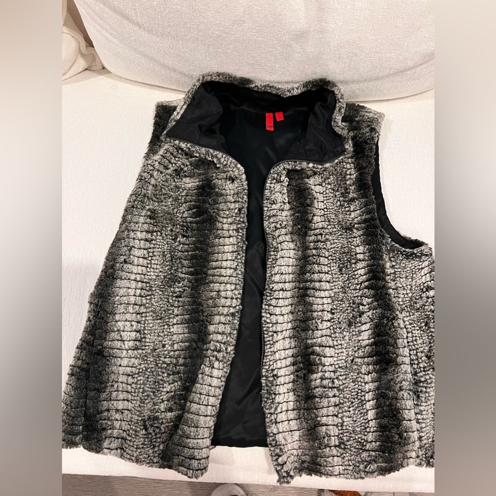 Faux fur vest